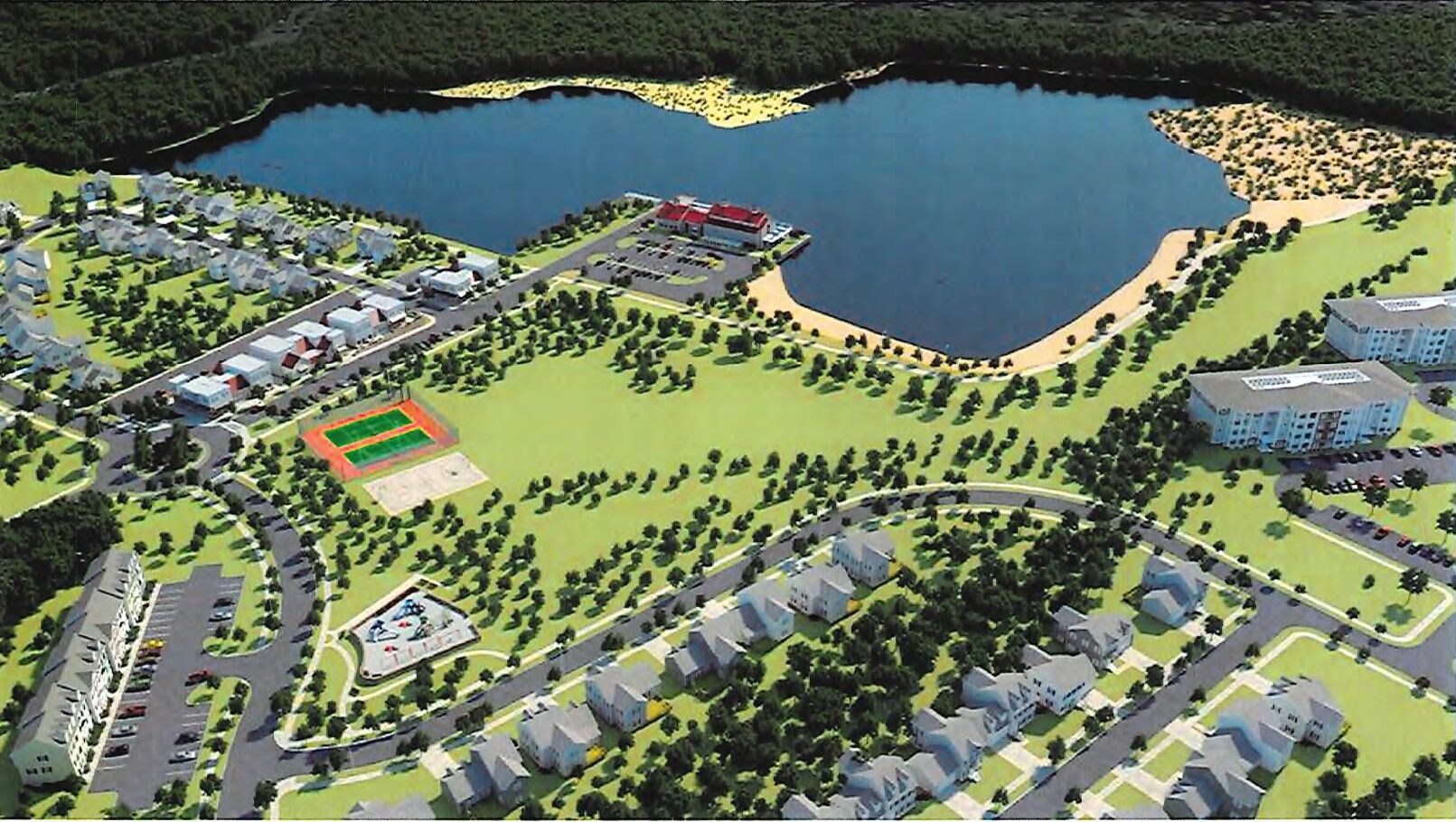 Lakeside development sketch, Trappe MD